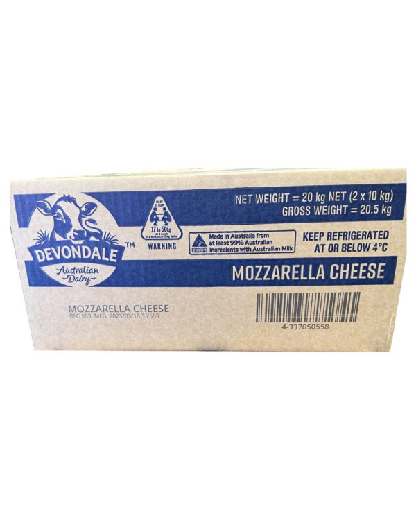 Cheese Mozzarella Devondale 20kg